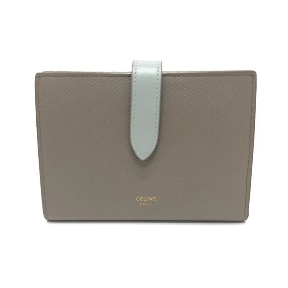 CELINE 10B643BRU Bicolor Medium Strap Compact Wallet Folded wallet - Picture 1 of 14